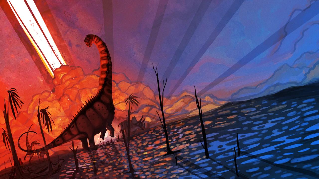 A dinoszauruszok birodalma az aszteroida előtt virágzott