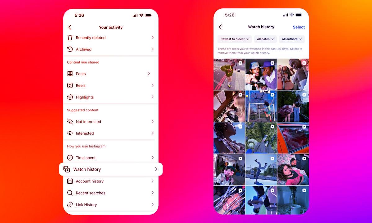 Az Instagramon végre visszanézheted a korábban látott Reelseket