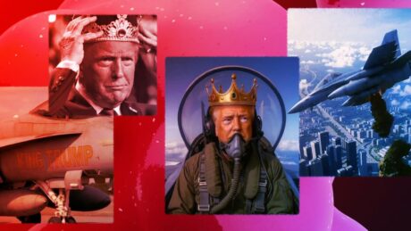 Az MI-ből készült videókban Trump már trónol