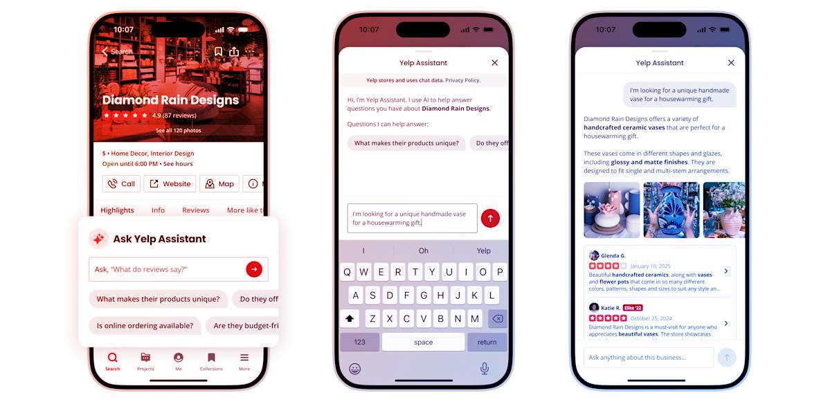 Az MI elárasztja a Yelp-et: új chatbot, varázslatos menünéző