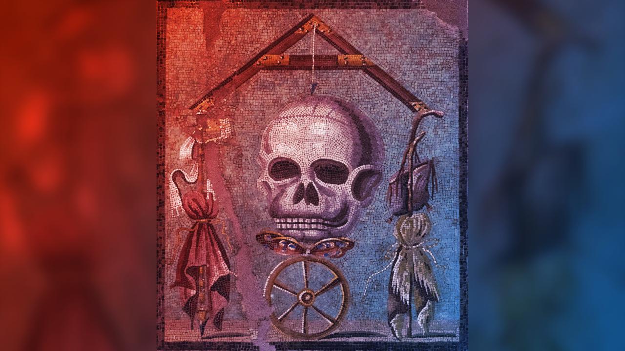 Az élet mulandóságát hirdette egy pompeji mozaik