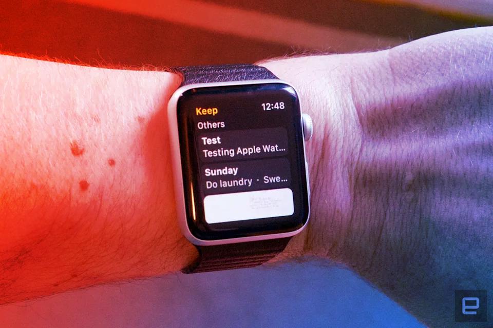 A Google eltávolította a Keep-et az Apple Watch-ról
