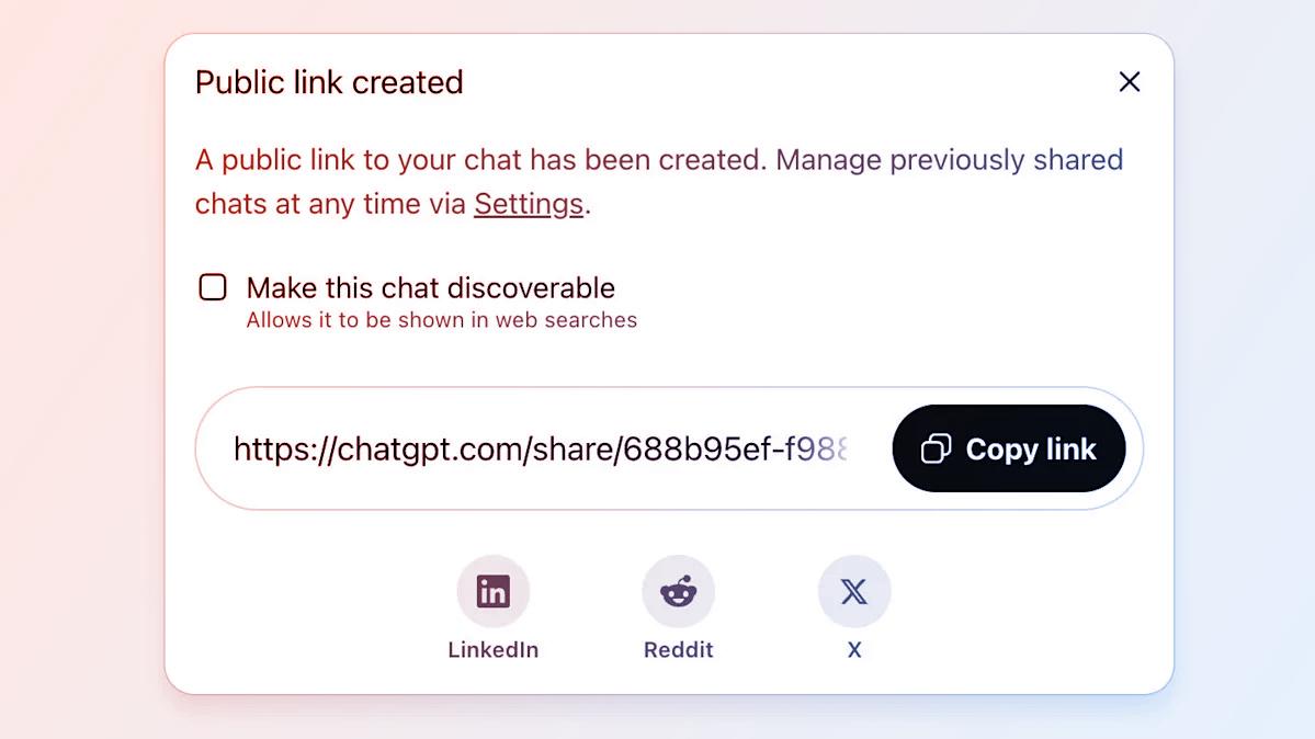 Az OpenAI eltünteti a kereshető ChatGPT-csevegéseket