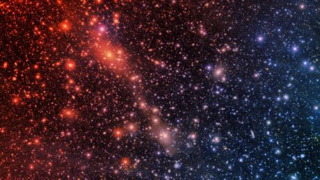Az univerzum leglátványosabb csillaghídját szívja el két galaxis